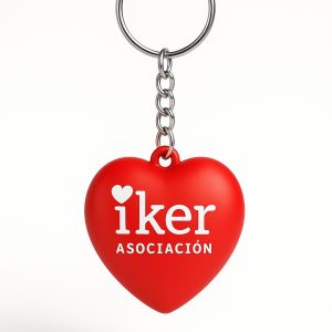 llavero solidario "corazón rojo"